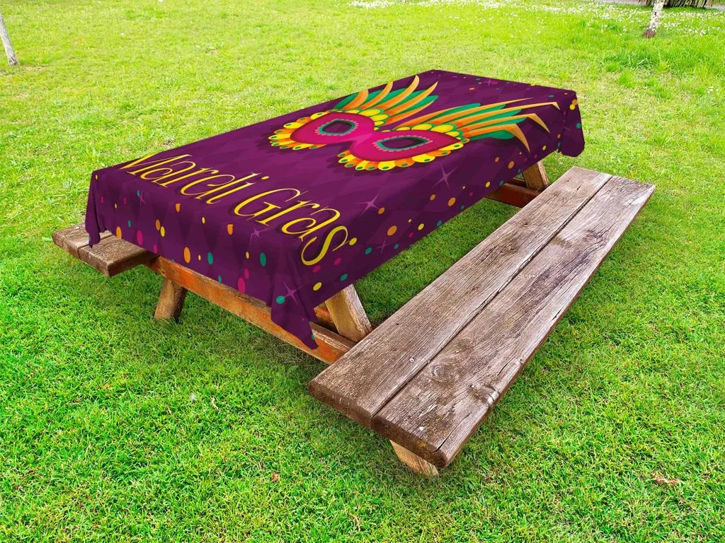 ABAKUHAUS Tovaglia Carnevale 145x305 cm - Antimacchia per Esterni