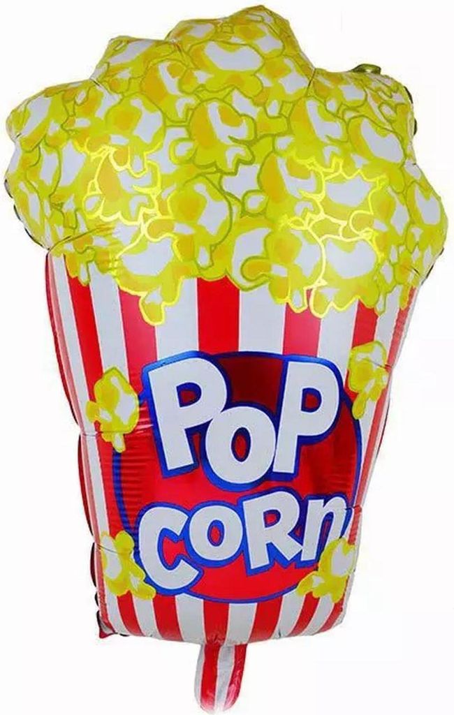 Folienballon Motiv Food, Popcorn Tüte Nr. 1, ca. 65 x 45 cm Produktbild 