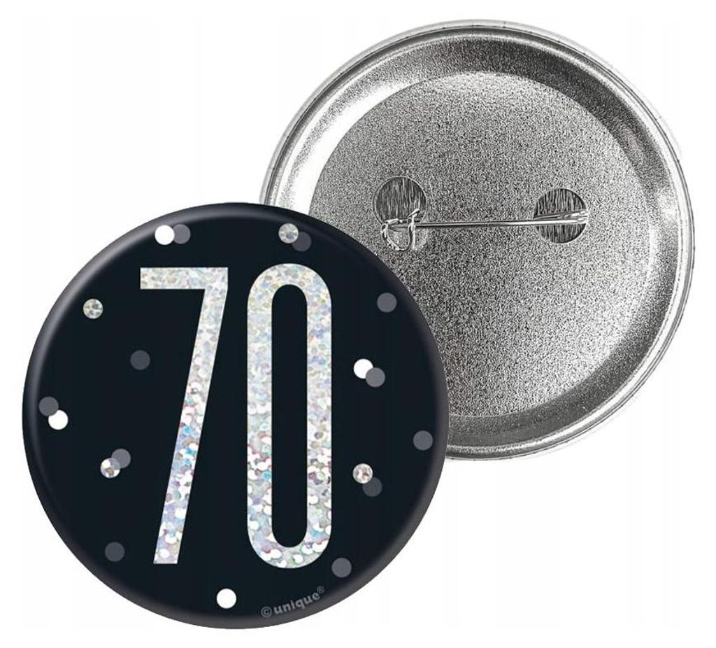 Pin nero e argento numero 70 Immagine del prodotto 