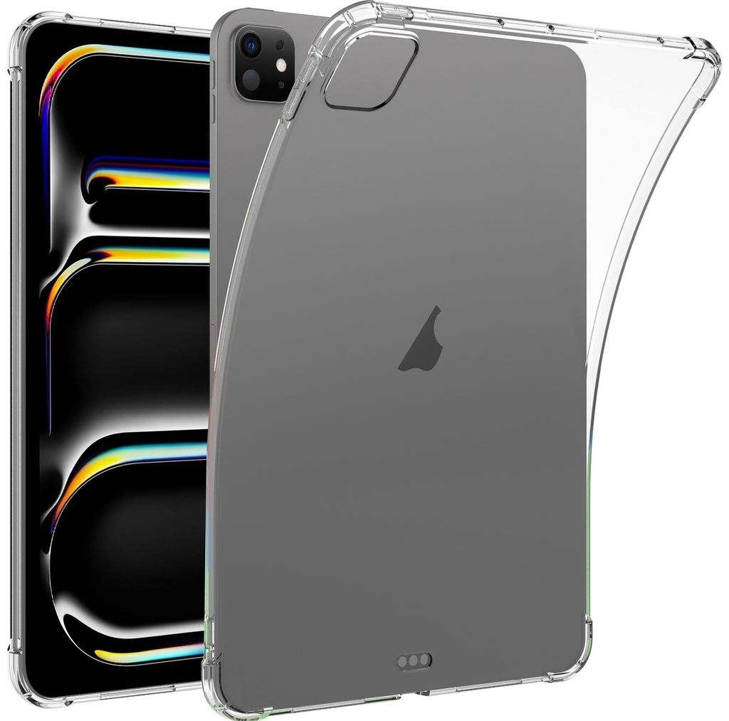 Mobigear Cushion iPad Pro 11 Zoll (2025) Hülle Flexibles TPU Backcover - Transparent