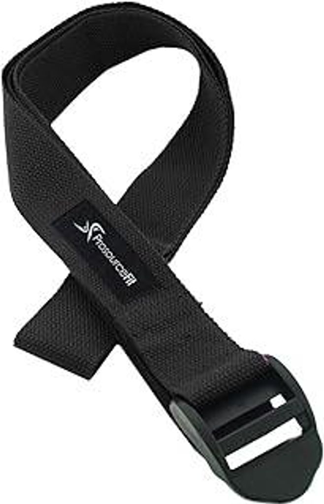 ProsourceFit strapazierfähiger Yoga-Gurt aus Baumwolle mit Schnalle zum Dehnen, für mehr Flexibilität und für Physiotherapie