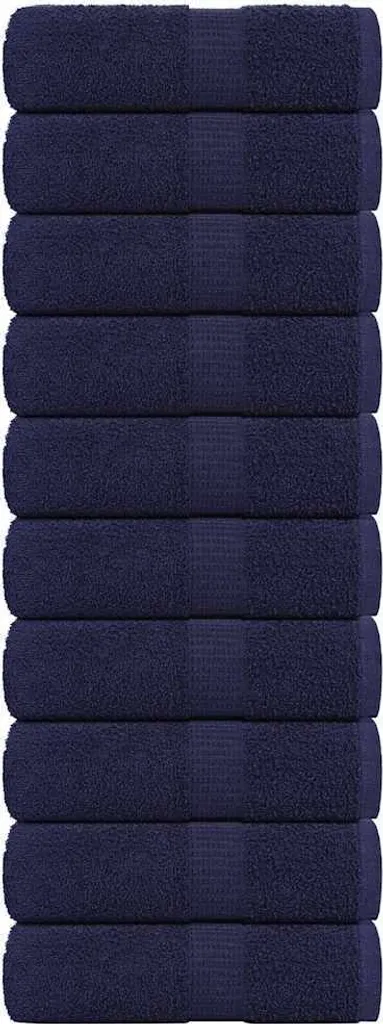 Set 10 Lavette 30x30 cm Cotone Blu Navy 360g/m² | Qualità Professionale