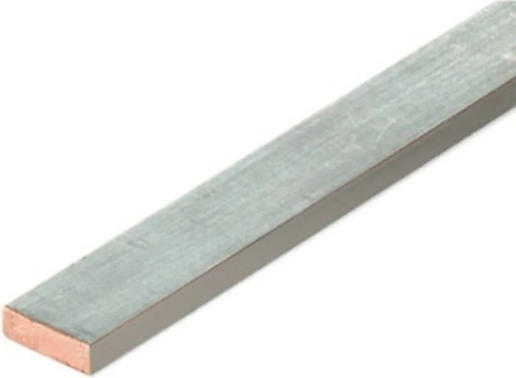 Barre de Cuivre 10x3mm Étamé Haute Conductivité SSCH Longueur 1000mm