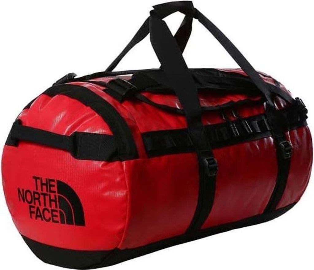 Sporttasche - THE NORTH FACE - Base Camp Duffel M - Rot/Schwarz - L 35,5 x H 63,5 x B 35,5 cm - 71 L