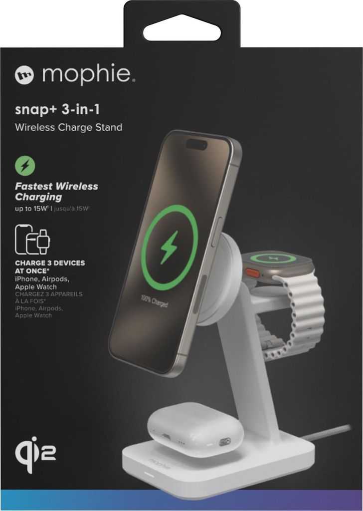 mophie snap+ 3-in-1 - Kabelloses Ladegerät Produktbild 