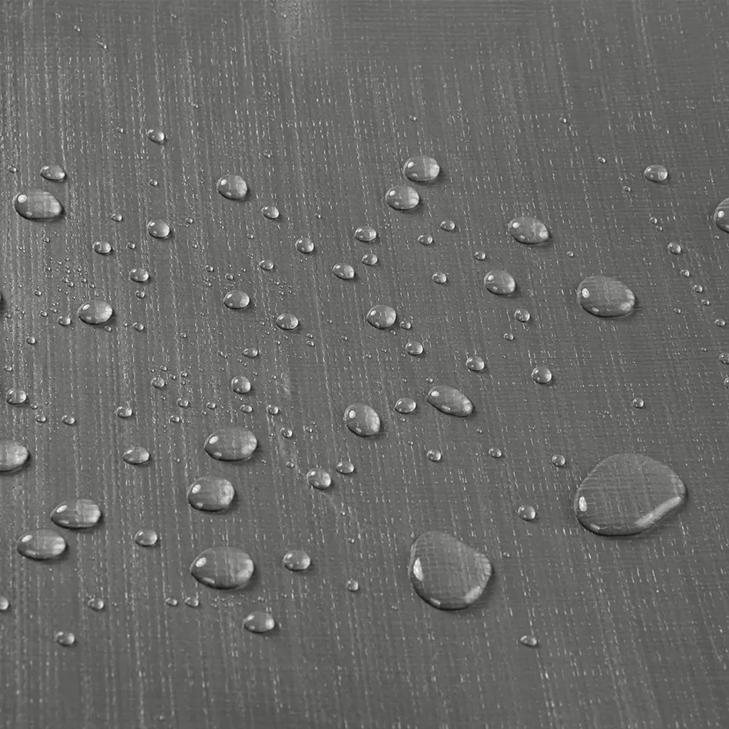 Bâche indéchirable anti-UV 180g avec œillets métalliques gris 2x3m