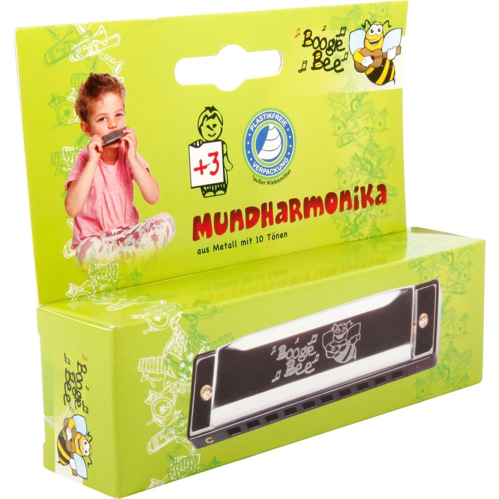 Mundharmonika Spielzeug Metall 10,5cm Musik Instrument