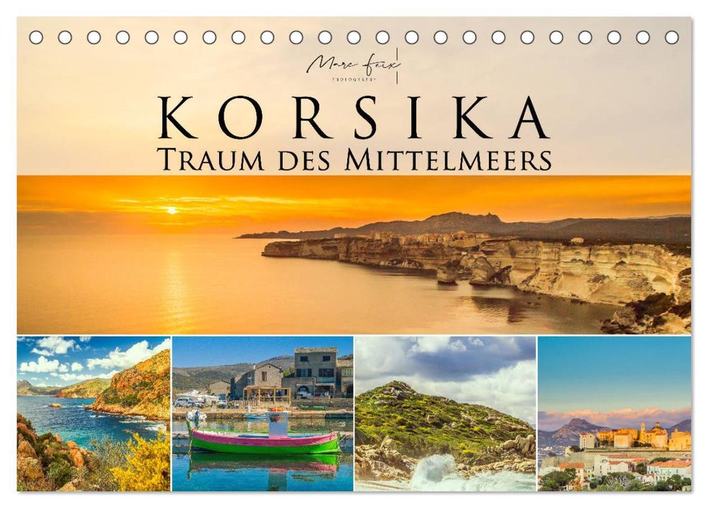 Korsika - Traum des Mittelmeers 2027 (Tischkalender 2027 DIN A5 quer), CALVENDO Monatskalender