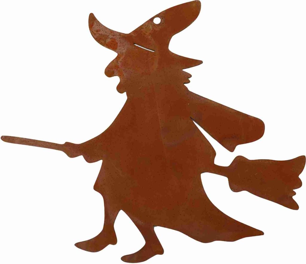 Rostikal Kleine Hexe 16 x 19 cm Hängedeko Halloween Produktbild 
