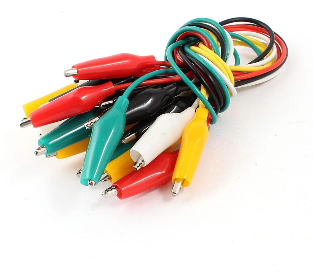 10 Stš¹cke Dual-Ende Test Blei Alligator Krokodilklammer Clip Jumper Kabel 30cm
