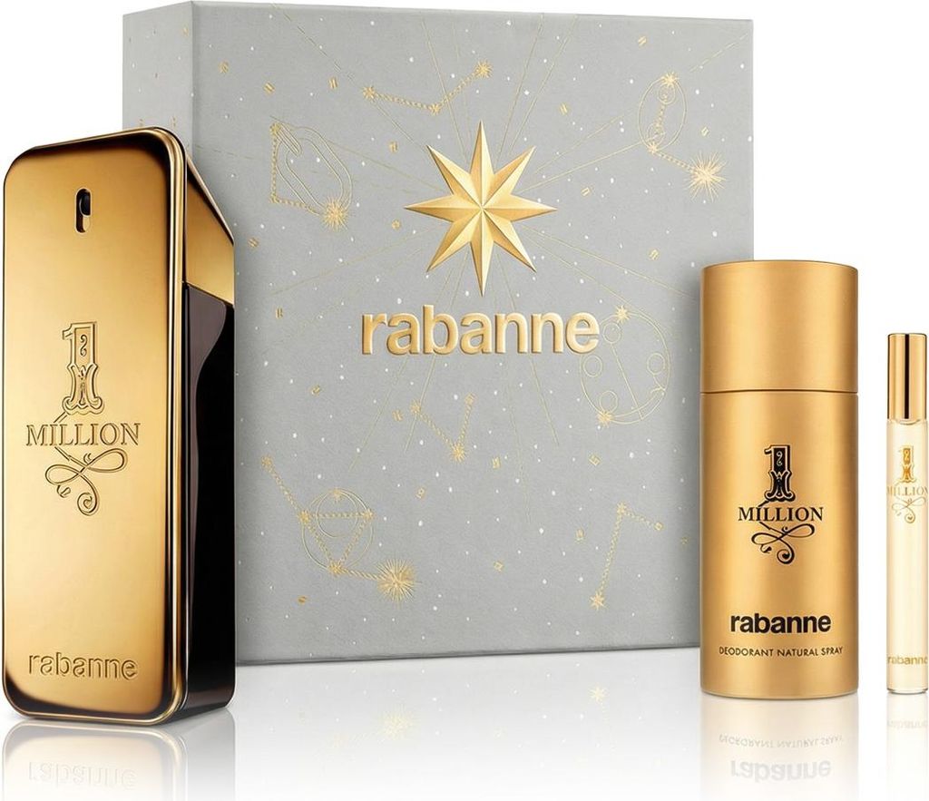 Rabanne 1 Million EDT 100 ml + EDT MINI 10 ml + DEO Spray 150 ml (man)