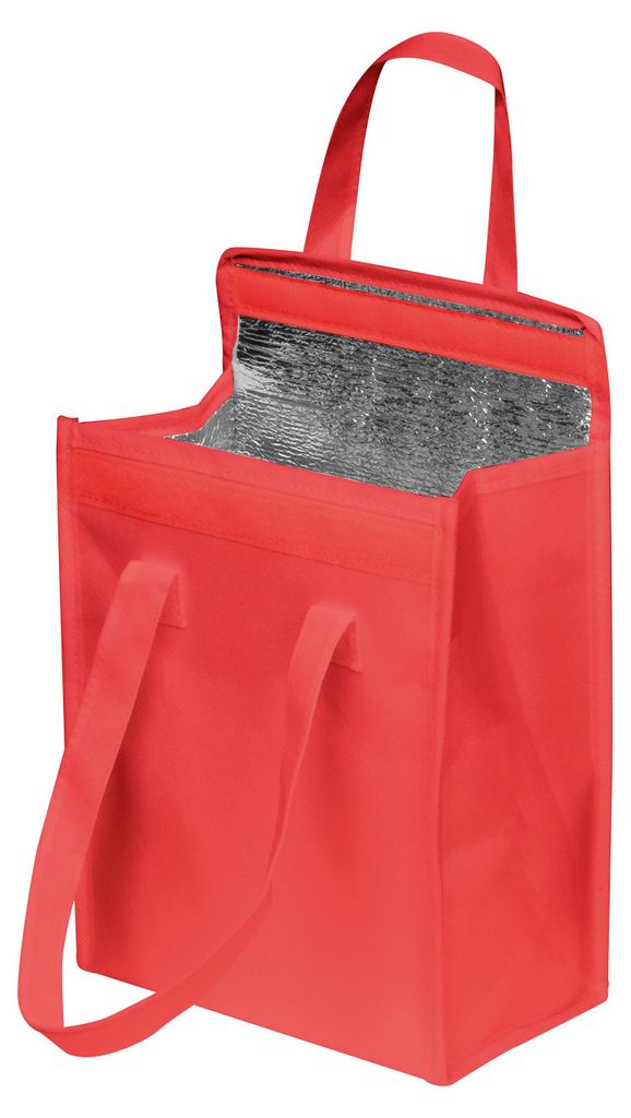 Kühltasche mit Klettverschluss / Farbe: rot Produktbild 