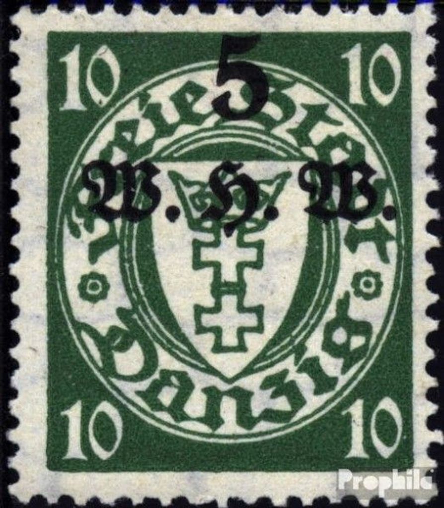 Briefmarken Danzig 1934 Mi 238 mit Falz Winterhilfswerk