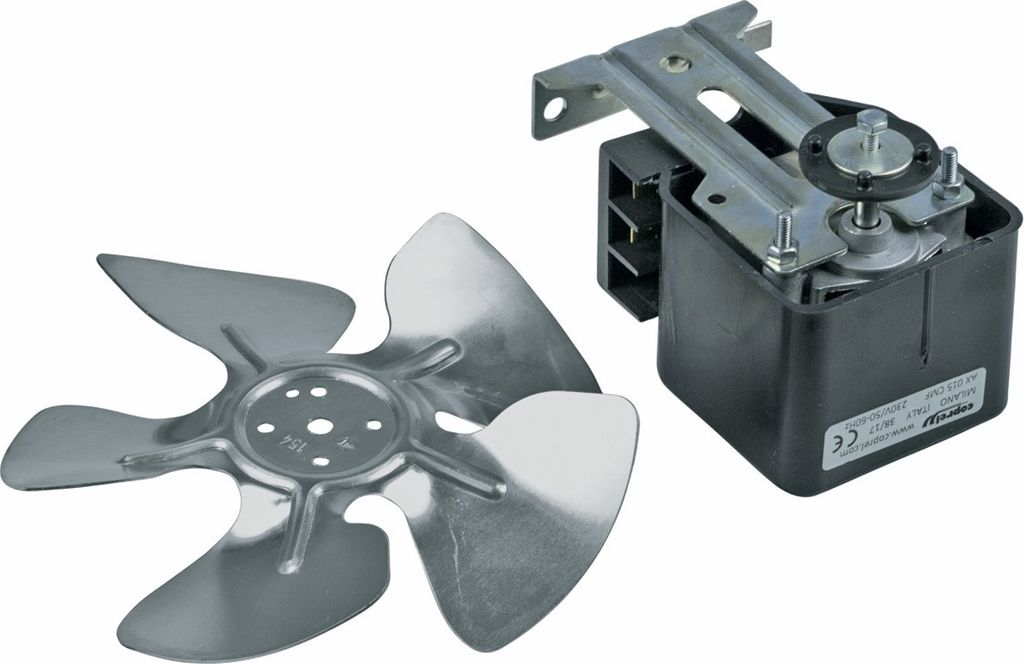 Ventilator Universal 18 Watt 230 Volt klein mit Flügel 150mmØ für Kühlschrank Gefrierschrank