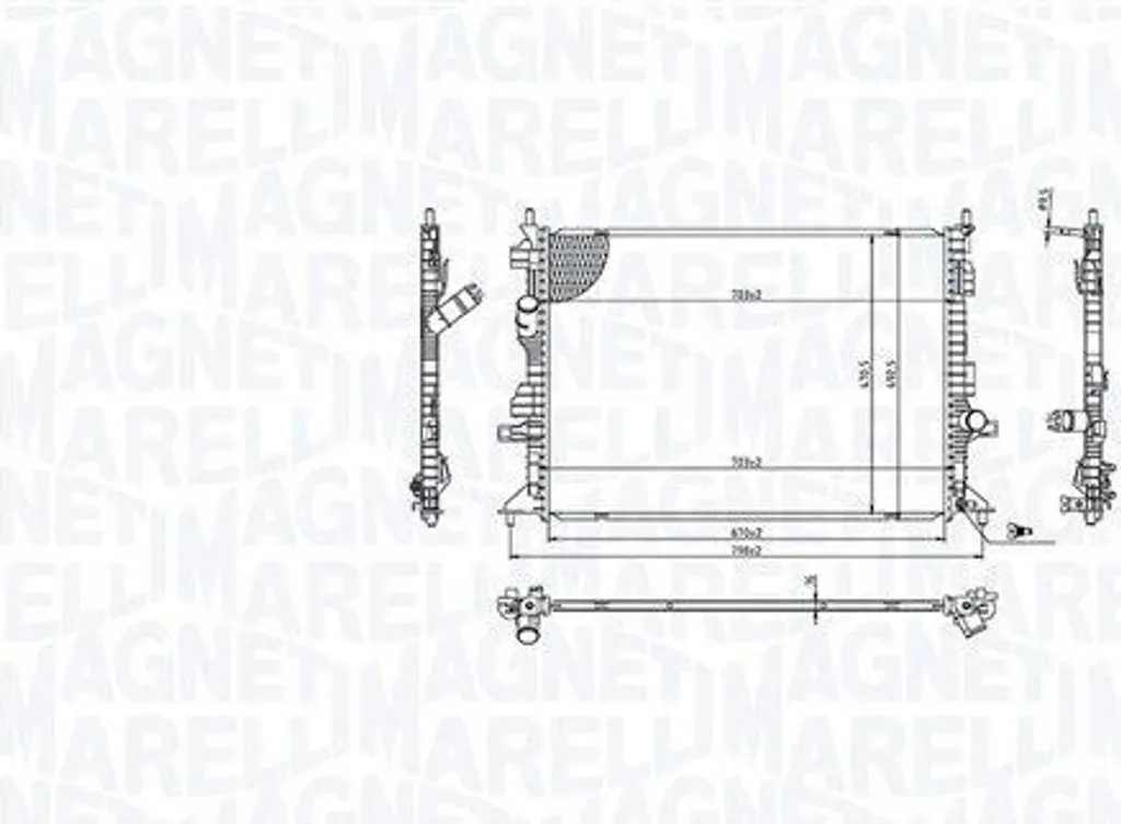 Radiateur de refroidissement Ford Focus IV 1.0 EcoBoost - Pièce Neuve