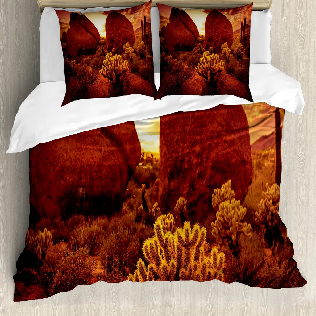 Housse de couette anti-acariens Saguaro 155x220 cm pour allergiques rouge