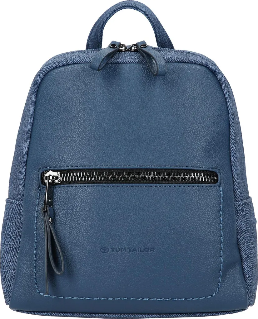 Petit Sac à Dos Femme Tom Tailor Tamara - Simili Cuir Bleu Denim