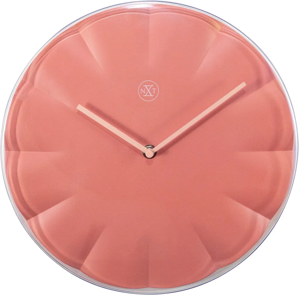Horloge murale pour cuisine et bureau nXt Sweet rose pastel