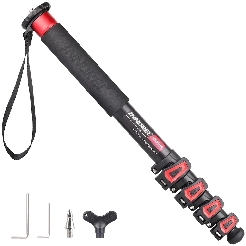 Monopiede per fotocamera, capacità di carico 12 kg, altezza massima 170,5 cm ,VM80A