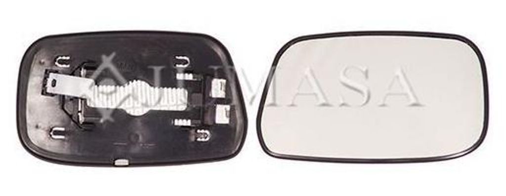 JUMASA Spiegelglas Außenspiegel Rechts für TOYOTA Avensis Kombi (T22) Beheizbar Konvex 55335155