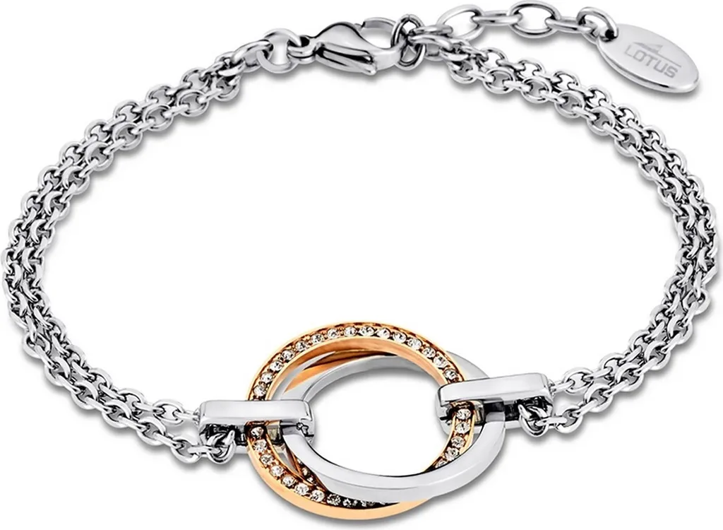 Bracelet en Acier Inoxydable Argenté Lotus Style Résistant et Brillant