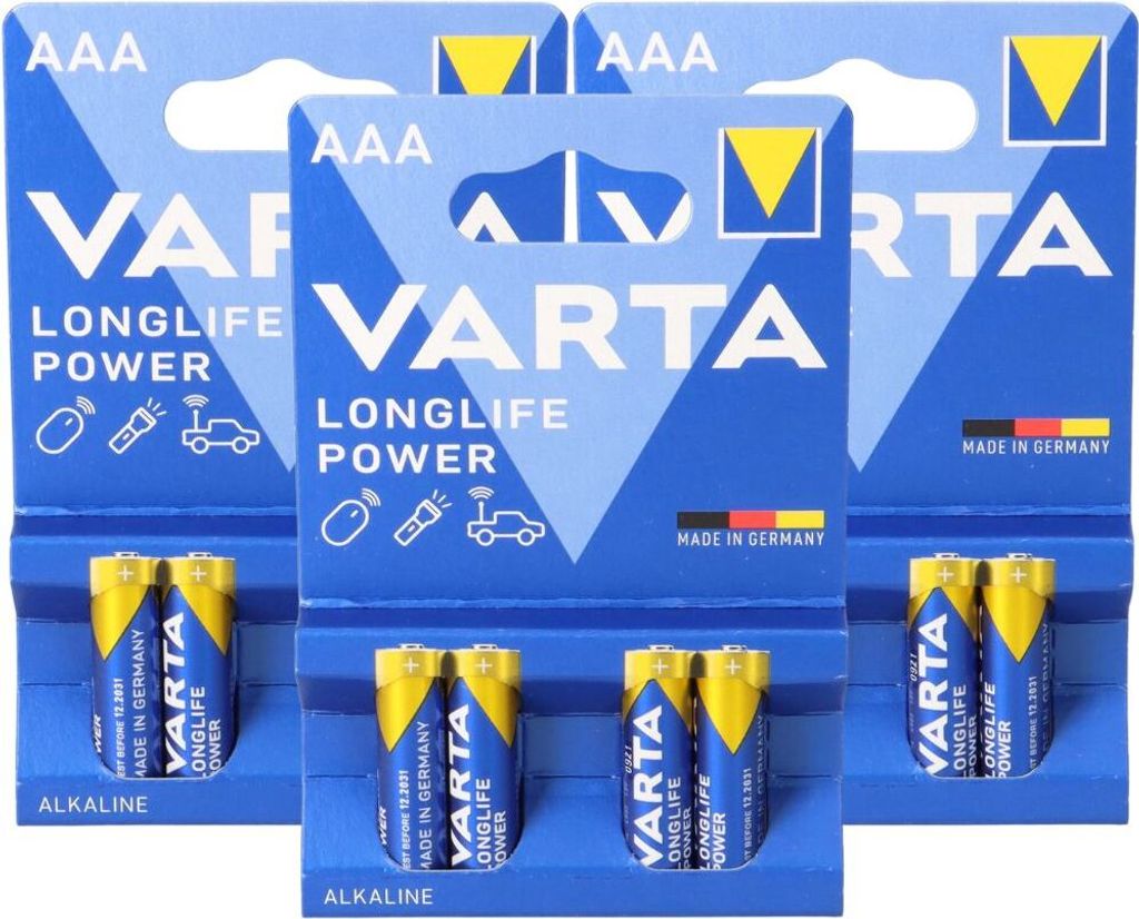 12x Varta 4903 Longlife Power AAA Micro Batterie im 4er Obrázok produktu 