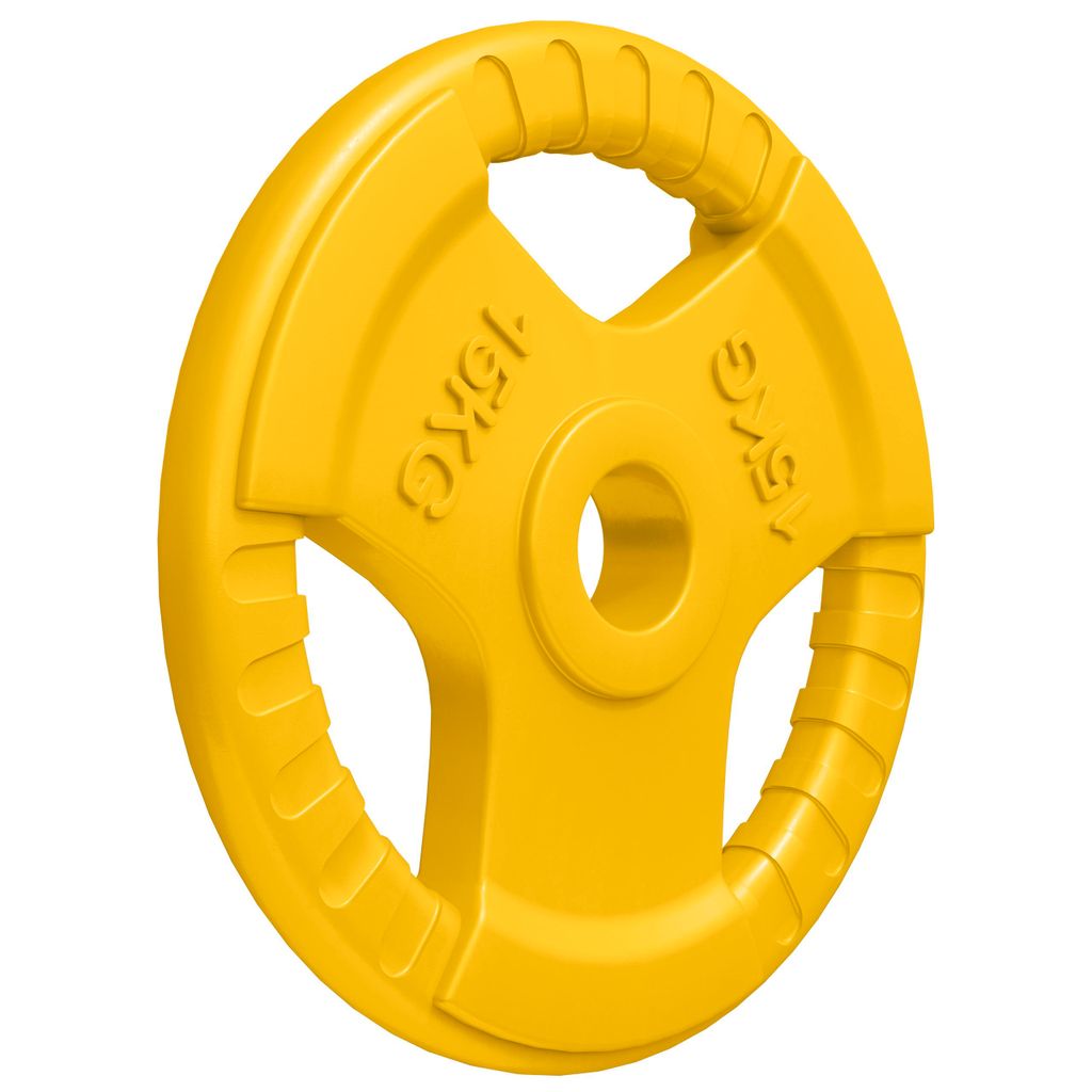 GORILLA SPORTS Hantelscheiben - Einzeln 1,25-25kg / Set 30kg, 50mm, Gripper, Guss, Gummi - Gewichtsscheiben, Olympia Gewichte, Langhantel, Hantel