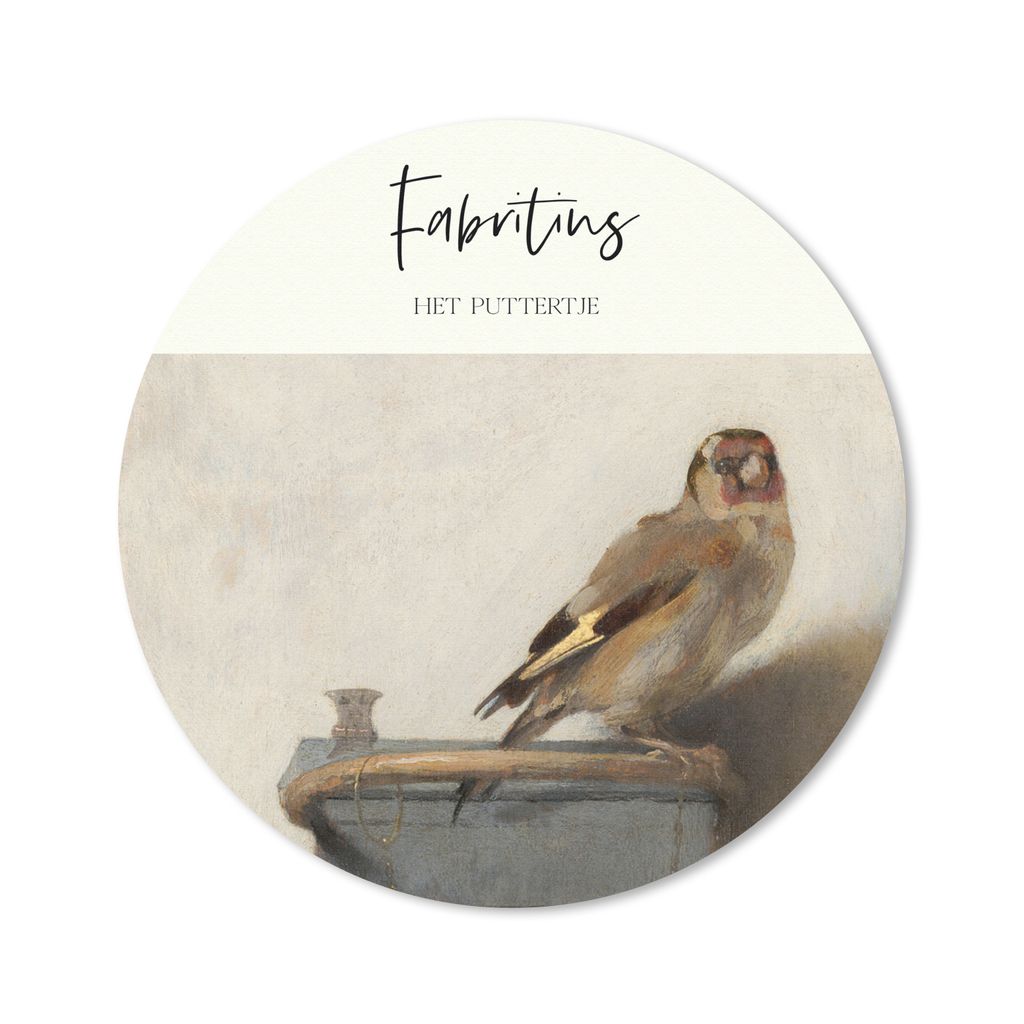 MuchoWow Mauspad Mousepad Kunst - Der Stieglitz - Fabritius 30x30 cm - Mousepads - Maus Mat - Pad - Mausunterlage - Tischunterlage - Schreibtisch...