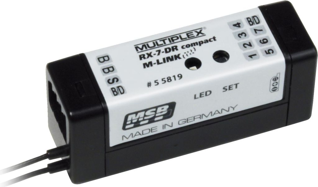Multiplex Empfänger RX-7-DR compact M-LINK 2,4 GHz