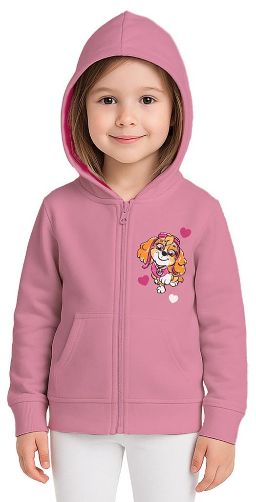 Paw Patrol Sweatjacke für Mädchen - Kinder Kapuzenpullover Produktbild 