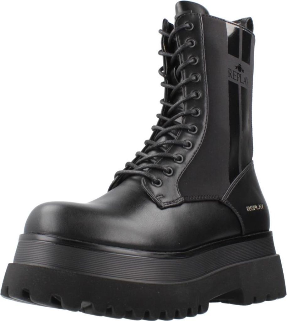 REPLAY Any Over Schnürstiefel Schwarz Produktbild 
