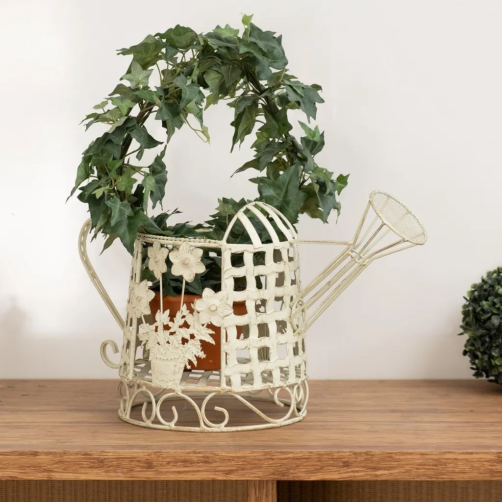 Pot de Fleurs Blanc Moritz Deko : Solution Déco Jardin et Intérieur - 2