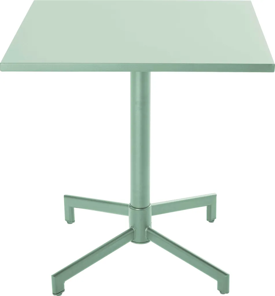 Table de jardin gain de place 70cm plateau rabattable vert sauge Palavas
