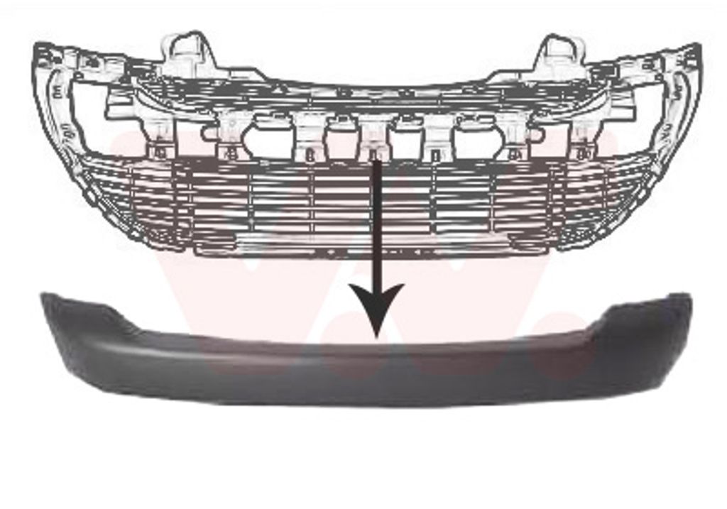 VAN WEZEL 4042580 Stoßstangen-Abdeckung Vorne passend für PEUGEOT 308 SW I (4E, 4H) 308 I Schrägheck (4A, 4C)
