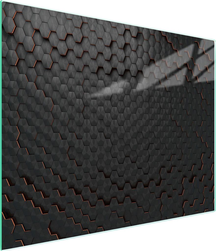 Glasschneidebrett 52x30 Schwarz