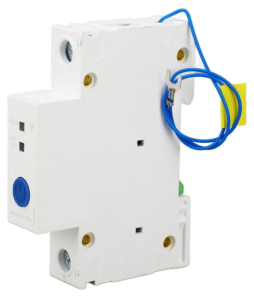 Disjoncteur Connecté WiFi 1P 230V Rail DIN en Pa66 avec Télécommande APP