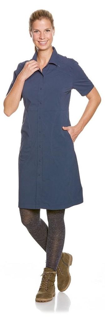 Tatonka Jorana Sommerkleid Damen – Leicht & Stilvoll für warme Tage, Farbe:dark blue, Größe:Gr. 34