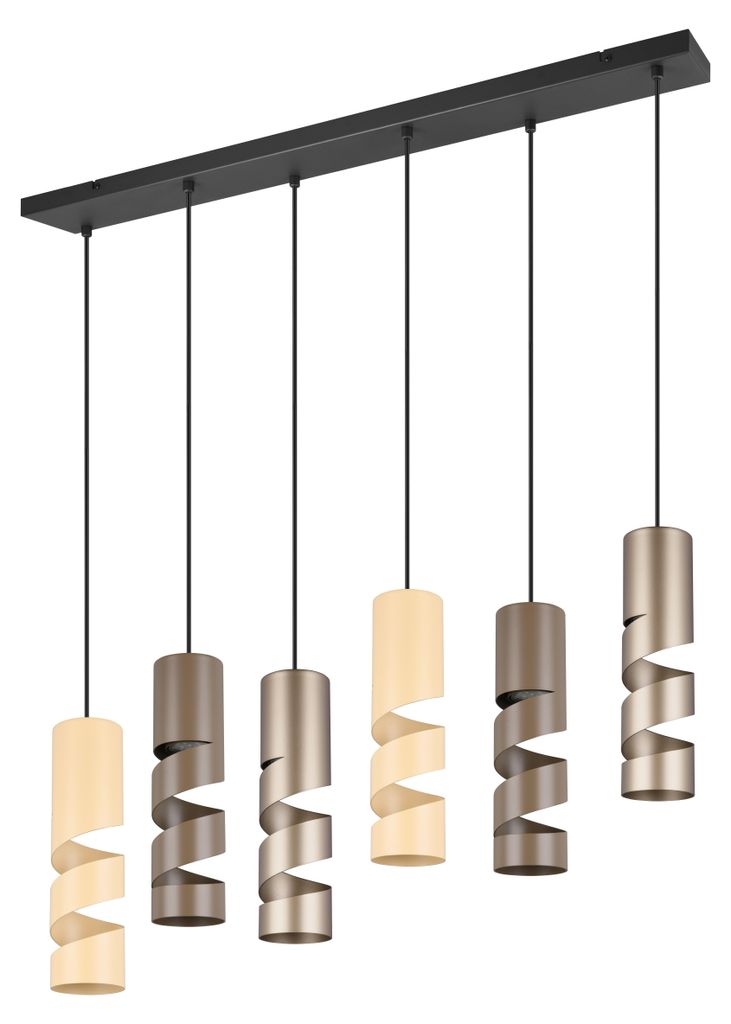 Lampada a sospensione STREAM color caffè-beige-nero Immagine del prodotto 