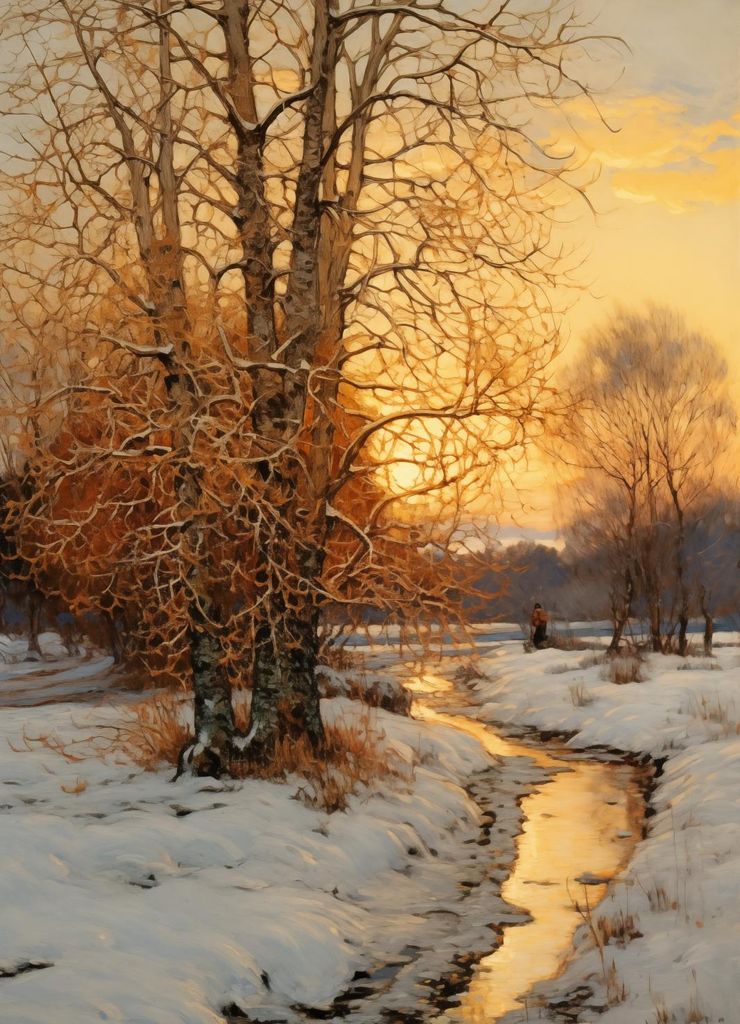 Poster 13x18cm Morgendämmerung