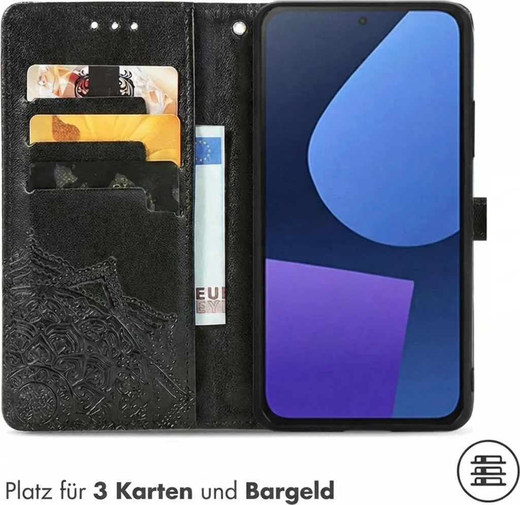imoshion Custodia a libro Mandala Fairphone 5 - Nero - 3
