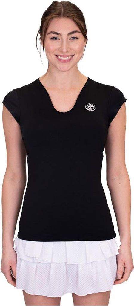 Bidi Badu Crew V-neck ärmelloses T-shirt Schwarz XS Damen Schwarz XS