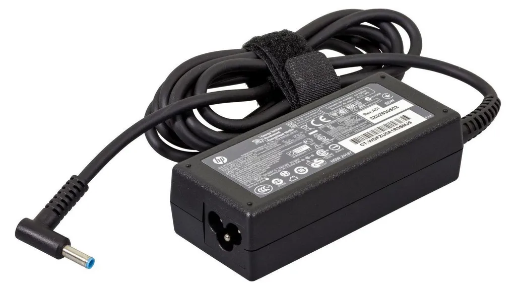 Chargeur ordinateur HP 65W pour le télétravail et les voyages