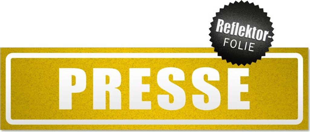 Presse invertiert Magnetschild Schild magnetisch