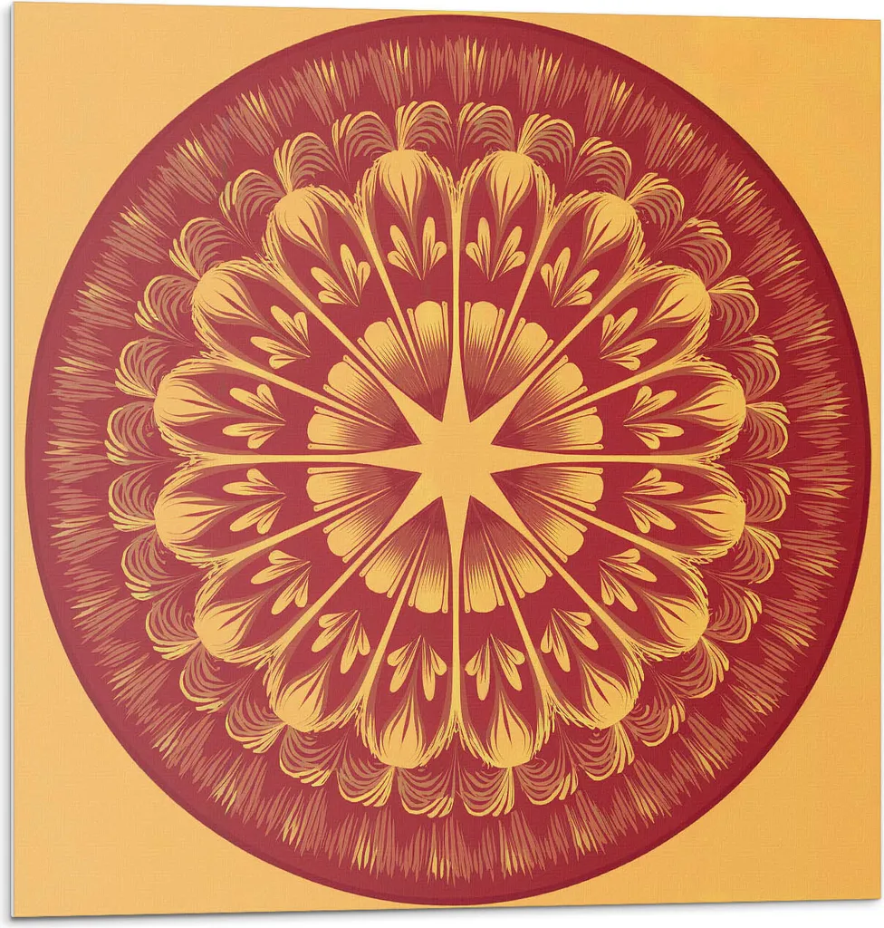 Restyling Immobiliare Rapido: Piastrelle Vinile Mandala Stella 30x30