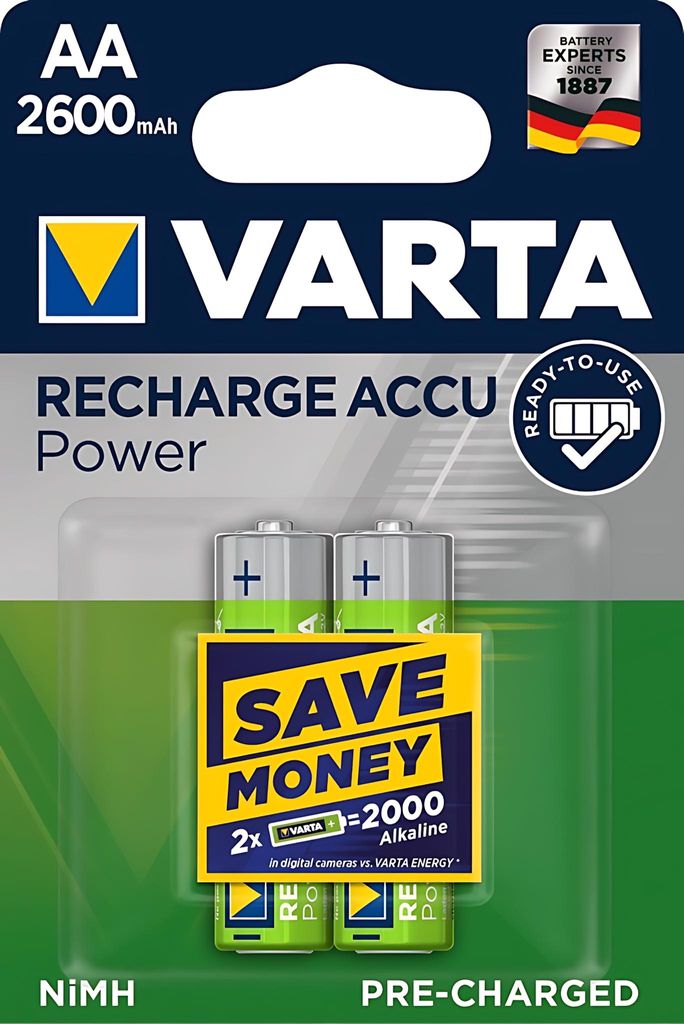 VARTA Akumulator AA Mignon 2er 2600mAh (zabezpieczenie Zdjęcie produktu 