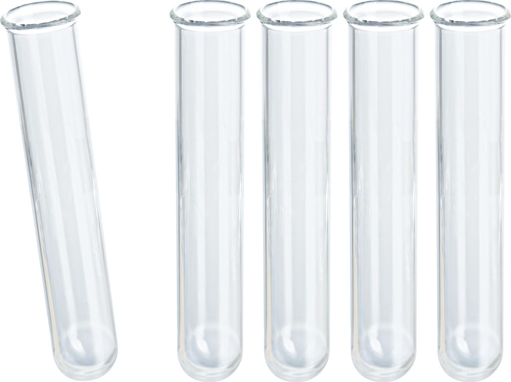 VBS Reagenzgläser für Dekorationen, 5er Pack, 12x75mm