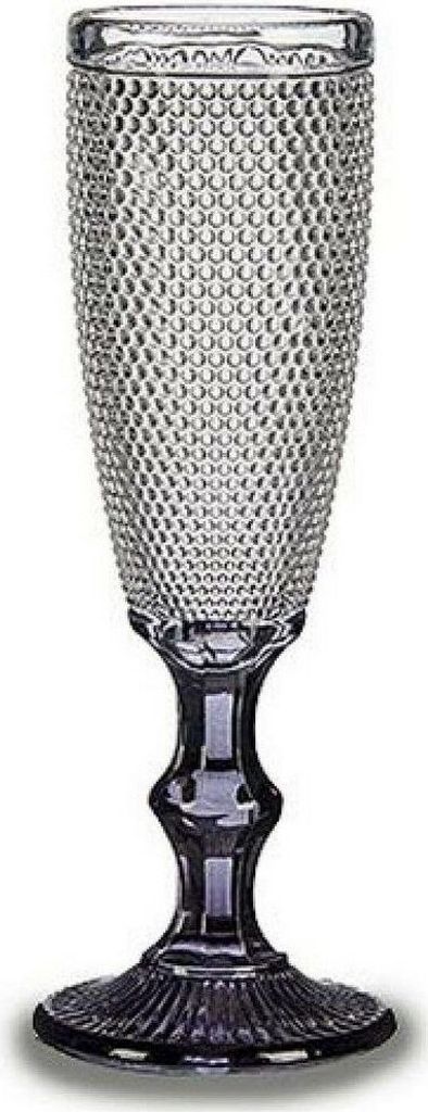 Sektglas de transparent anthrazit Glas 185 ml