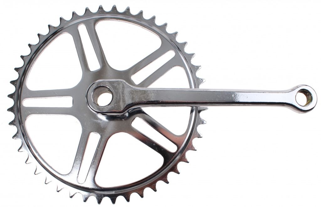 con chiusura a vite 44T 170 mm guarnitura in argento Immagine del prodotto 
