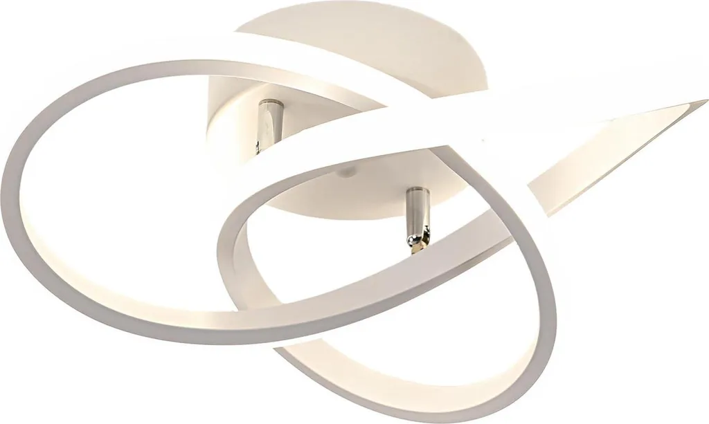 Plafoniera Comely LED 30W Luce Naturale - Argento 3300 Lumen Casa