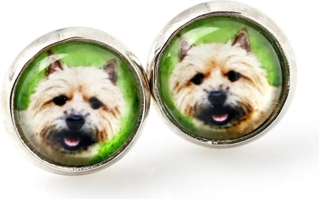 Gioielli Norwich Terrier Art.-Dog: Orecchini con Foto per Amanti Cani